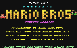 C64 GameBase Mario_Bros_[Preview] (Preview) 1999